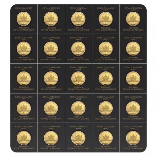 2025年 (新品) カナダ「メイプルリーフ」純金 1グラム 金貨 証明番号付 - 画像 (3)