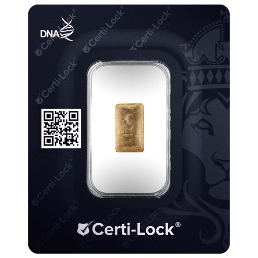 (New) 1 gram Pure 24K Gold Bar .9999 in Assay CERTI-LOCK® - Image 2