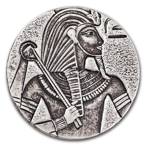 2016 (New) King Tut Antique Proof Chad Africa 5 oz Silver Coin