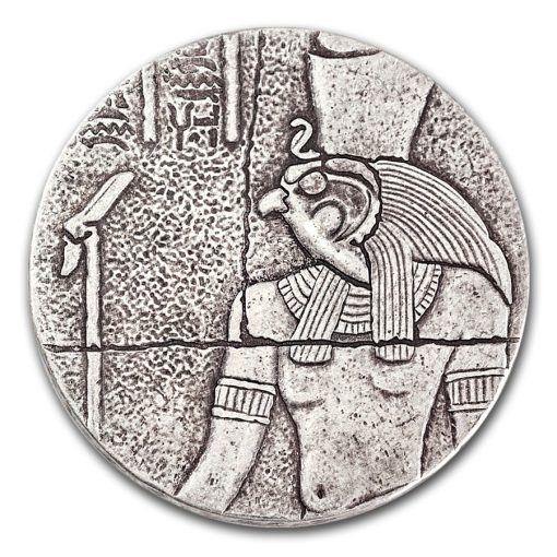 2016 (New) Horus Antique Proof Chad Africa 2 oz Silver Coin