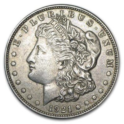 1921 USA Morgan Dollar 90% Silver Circulated Coin
