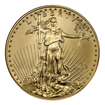 2023年 (新品) アメリカ 「イーグル・ウオーキング リバティ」純金 1オンス 金貨