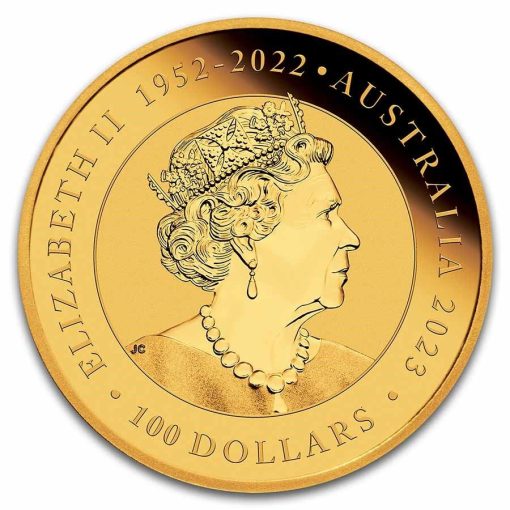 2023年 (新品) オーストラリア「白鳥・ハクチョウ・スワン」純金 1オンス 金貨 - 画像 (2)