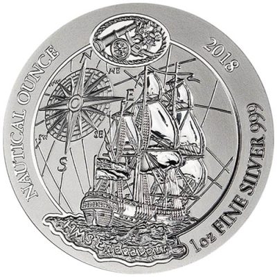2018年 (新品) ルワンダ「航海シリーズ・エンデバー号」純銀 1オンス 銀貨