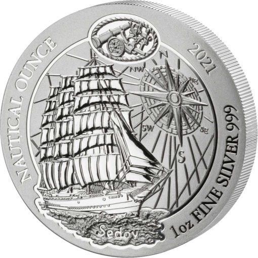 2021 (New) Rwanda Nautical Ounce Sedov Silver 1 oz coin