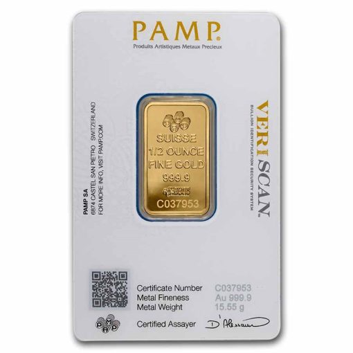 (New) Swiss Pamp Fortuna in Assay Gold 1/2 oz Bar - Image 2