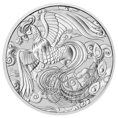 2022年 (新品) オーストラリア「フィネックス・不死鳥」純銀 1オンス 銀貨