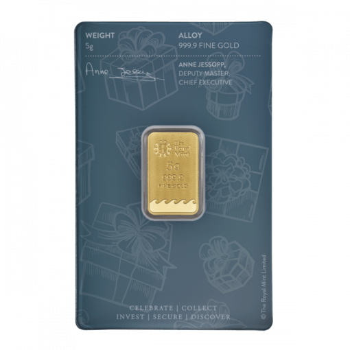 (New) The Royal Mint Britannia Happy Birthday Design Gold 5 gram Bar - Image 2