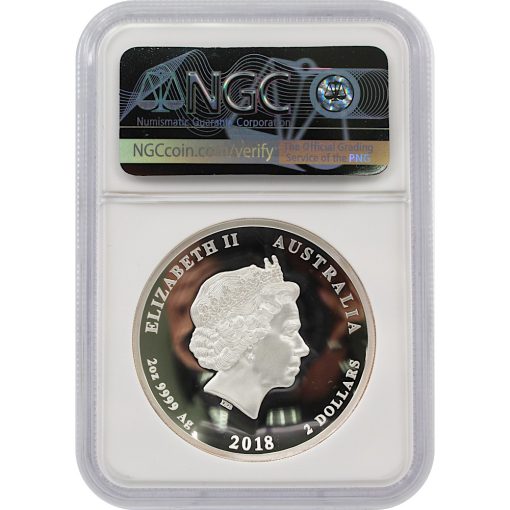 2018 2oz Australia Dragon and Tiger 9999 Silver High Relief Proof Coin (NGC PF70 UC FDP) - Image 2