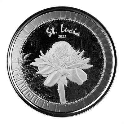 2021 (New) Saint Lucia Botanical Gardens Silver 1 oz Coin