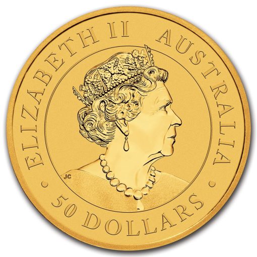 2022 (New) Australia Kangaroo 24K 1/2 oz Gold Coin in Capsule - Image 2