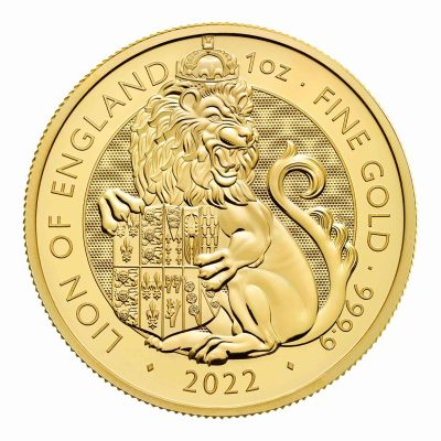 2022年 (新品) イギリス「ロイヤルチューダービースト・イギリスのライオン」純金 1オンス 金貨