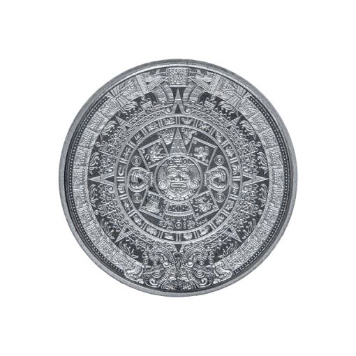 (New) Aztec Calendar Silver 1/10 oz Round - Image 2