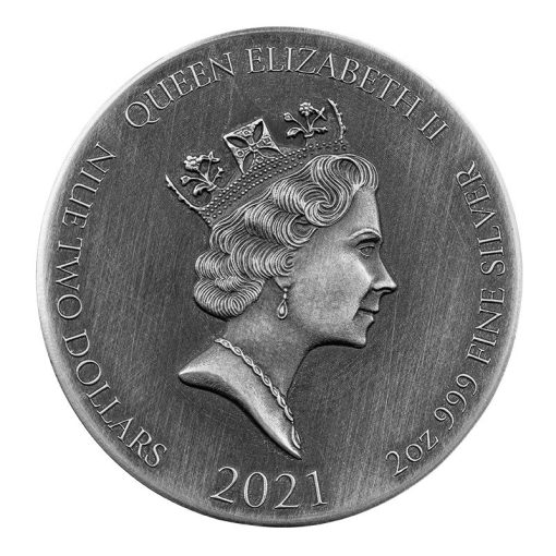 2021 (New) Biblical Series St Paul Shipwrecked Silver 2 oz Antique Proof Coin - Image 3