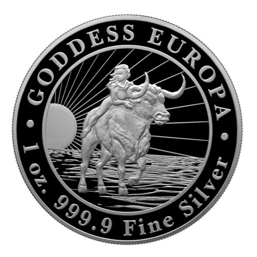 2022 (New) Tokelau Goddess Europa Silver 1 oz Coin