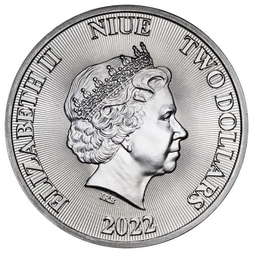 2022年 (新品) ニウエ「とどろく・ユダのライオン」純銀 1オンス 銀貨 - 画像 (2)