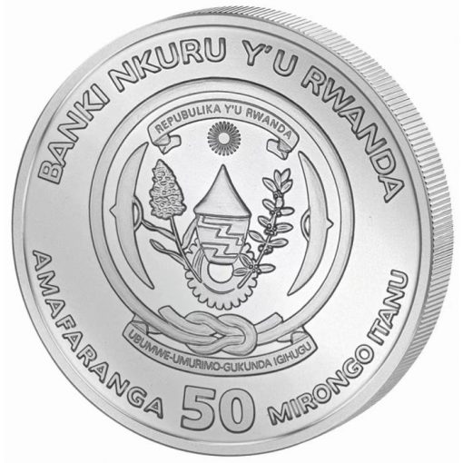 2022 (New) Rwanda Lunar Year of the Tiger Silver 1 oz Coin - Image 2