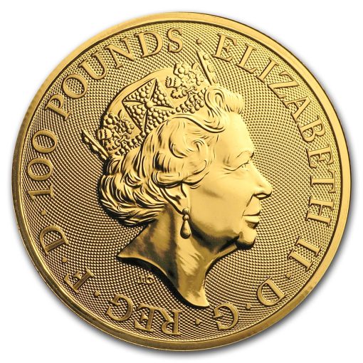 2018年 (新品) イギリス「ドラゴン 龍・ウェールズ 中国」純金 1 オンス 金貨 - 画像 (2)