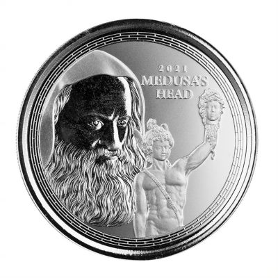 2021 (New) Gibraltar「Medusa's Head」Silver 1 oz Coin