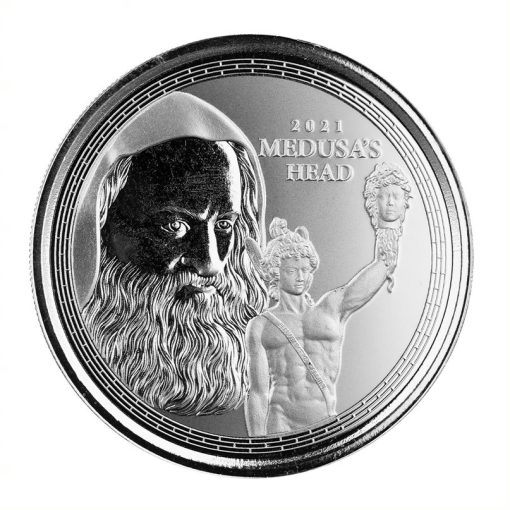 2021 (New) Gibraltar「Medusa's Head」Silver 1 oz Coin