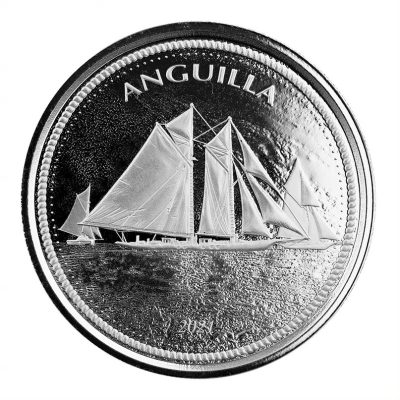 2021 (New) Anguilla Sailing Boat Silver 1 oz Coin