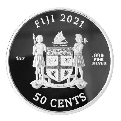 2021年 (新品) フィジー「シュレック・クリスマス」純銀 1オンス 銀貨 - 画像 (2)