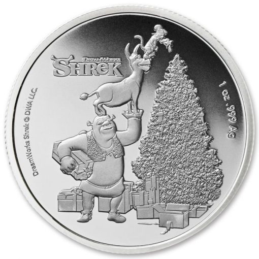 2021年 (新品) フィジー「シュレック・クリスマス」純銀 1オンス 銀貨