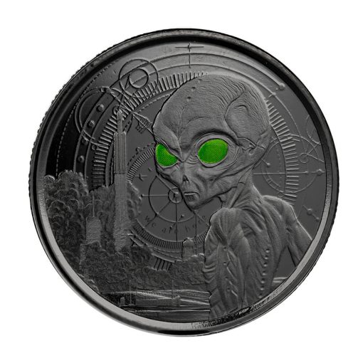 2021 (New) Ghana Alien Silver 1/2 oz Coin 【4 Coin Set】 - Image 9