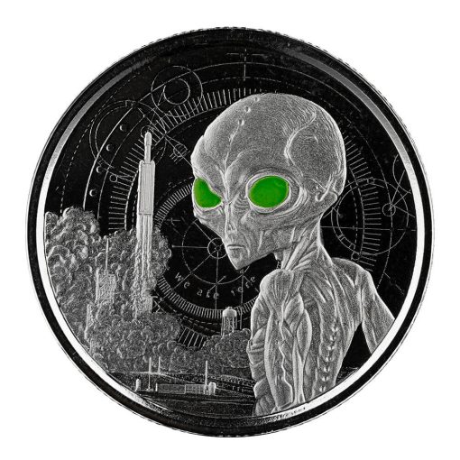 2021 (New) Ghana Alien Silver 1/2 oz Coin 【4 Coin Set】 - Image 8