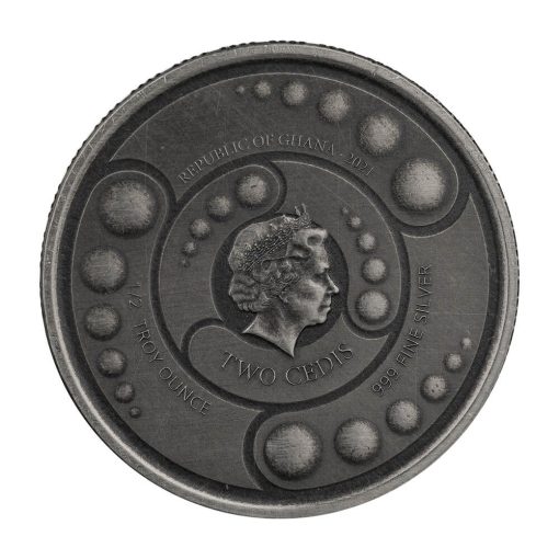 2021 (New) Ghana Alien Silver 1/2 oz Coin 【4 Coin Set】 - Image 7