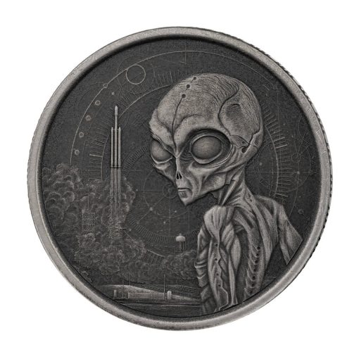 2021 (New) Ghana Alien Silver 1/2 oz Coin 【4 Coin Set】 - Image 6