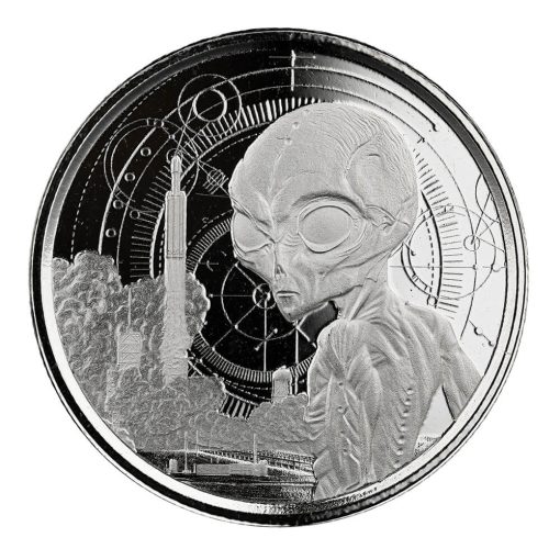 2021 (New) Ghana Alien Silver 1/2 oz Coin 【4 Coin Set】 - Image 4