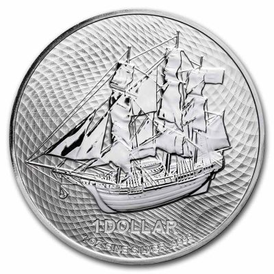 2022年 (新品) イギリス「クック諸島 バウンティ」純銀 1オンス 銀貨