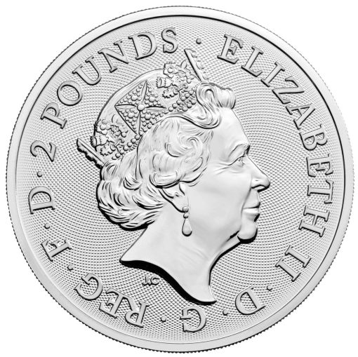2022年 (新品) イギリス「神話と伝説・メイド マリアン」純銀 1オンス 銀貨 - 画像 (2)