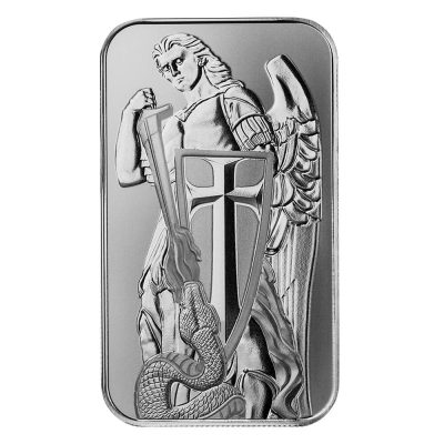 (New) Pure Silver .999 1 oz Archangel Michael Scottsdale・1 Bar