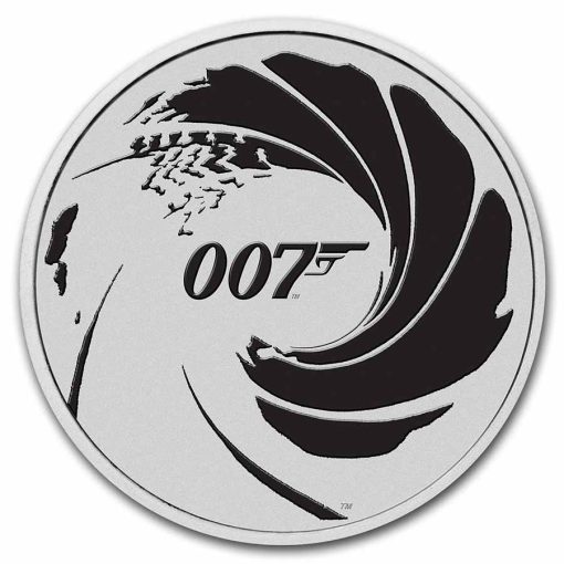 2022 (New) Tuvalu 1 oz Silver James Bond 007 Coin