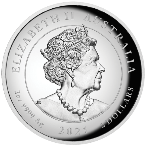2021 2oz Australia Myths and Legends - Dragon .9999 Silver High Relief Proof Coin - Image 3