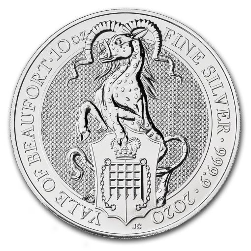 2020 (New) Great Britain Queens Beasts Yale Silver 10 oz Coin