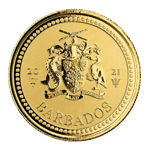 2021 (New) Barbados Trident 1 oz Gold Coin - Image 2