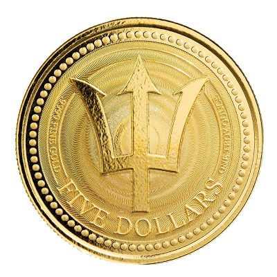 2021年 (新品) バルバドス「トライデント」純金 1オンス 金貨