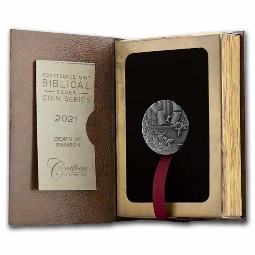 2021 (New) Bible Series Death of Samson 2 oz Silver 62.2g Coin - Image 4