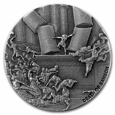 2021 (New) Bible Series Death of Samson 2 oz Silver 62.2g Coin