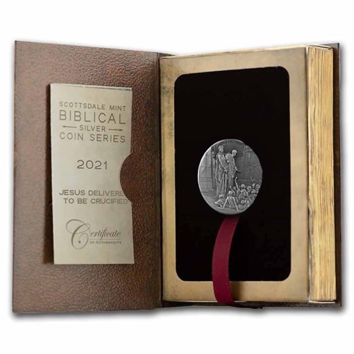 2021 (New) Bible Series Jesus Delivered 2 oz Silver 62.2g Coin - Image 4