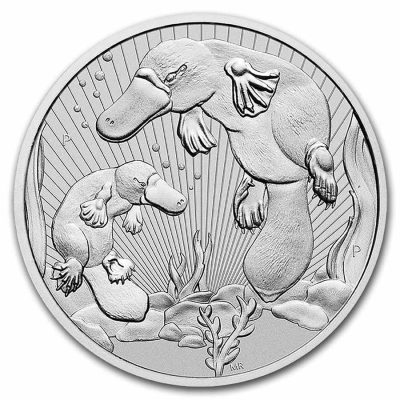 2021 (New) Australian Platypus Mother And Baby 2 oz 99.99% Silver Coin