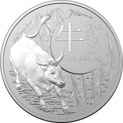 2021 (New) Australian Year of the Ox Lunar RAM 1 oz Silver Coin