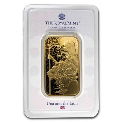 2021年 (新品) イギリス「ウナとライオン」純金 1オンス バー