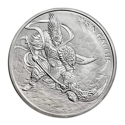 2017 (New) 1 oz South Korea ZI:SIN Gallus .999 Silver coin