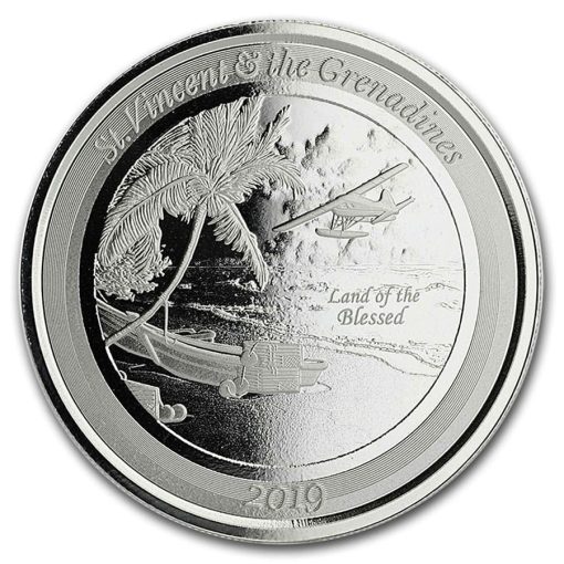 2019 (New) St. Vincent & The Grenadines Seaplane 1 oz .999 Silver Coin