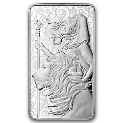 (New) 2021 British Royal Mint Una and the Lion 10 oz Silver Bar