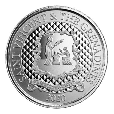 2020 (New) St. Vincent & the Grenadines「Pax Et Justitia」1 oz .999 Silver Coin
